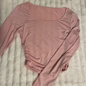 SHEIN Soft Pink Long Sleeve Top